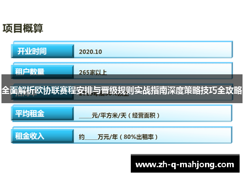 全面解析欧协联赛程安排与晋级规则实战指南深度策略技巧全攻略
